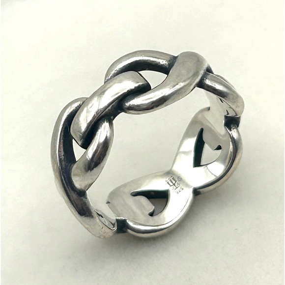 Retired James Avery 925 Sterling Silver Chunky Infinity Ring Size 5.5 ~ 5 1/2 - Picture 5 of 11